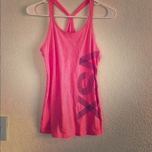 Xs, pink Victoria secret tank top.